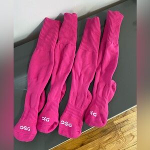DSG sports socks, 2pairs, good for soccer, pink